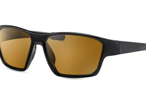 Eschenbach Ambelis Sport Eyewear Shiny Black Frame | Polarized Blue Light Blocking Glasses for Light Sensitivity