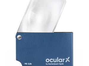 Eschenbach ocularX M2 Folding Pocket Magnifier 2.5X – Ultra-Thin Credit Card Magnifier for Reading & Low Vision